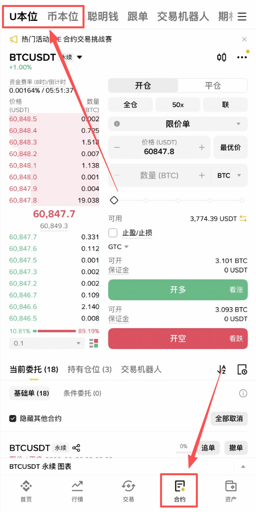 比特币合约交易怎么玩?
