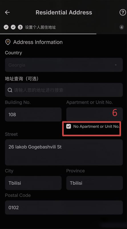 填写个人信息和格鲁吉亚地址_图4