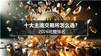 币圈新手第一课：十大主流交易所怎么选？2026完整排名