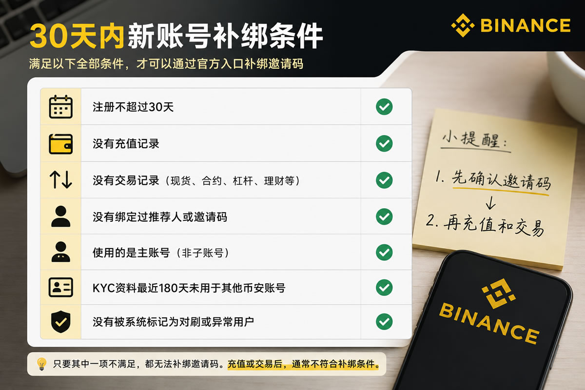 必安老用户怎么绑定邀请码?2026补绑与换绑规则说明
