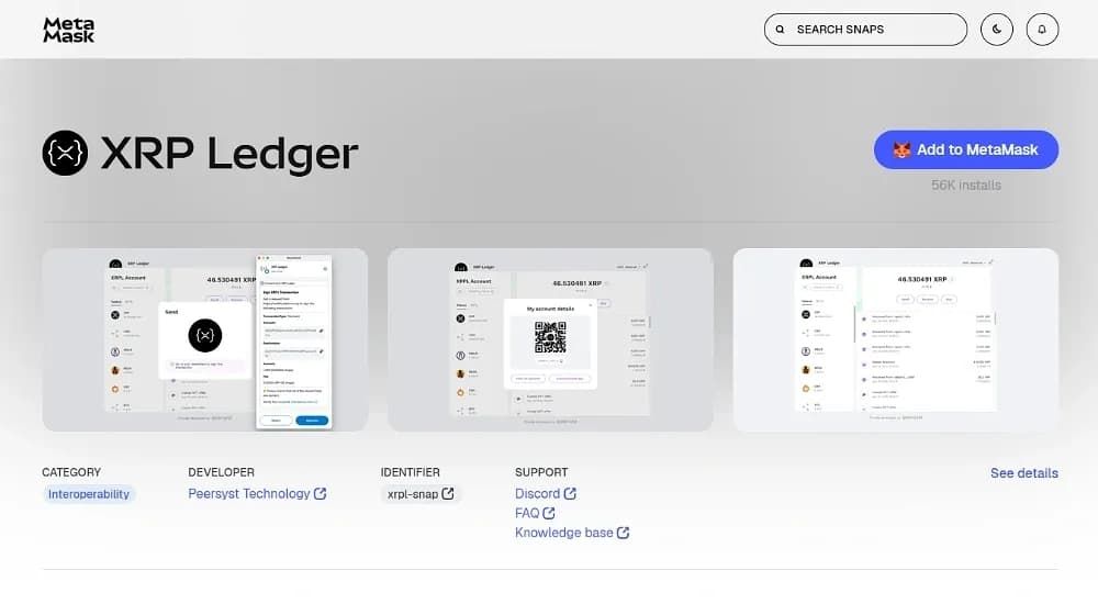 如何将xrp ledger添加到metamask