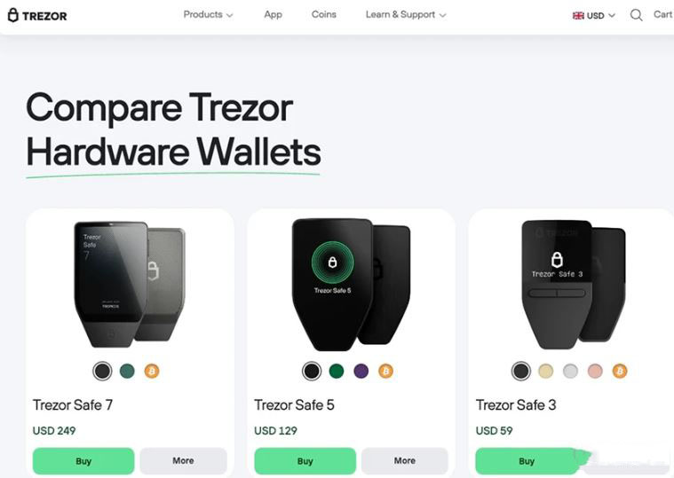 9. trezor,开源安全的代名词
