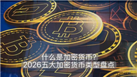 什么是加密货币？2026五大加密货币类型盘点