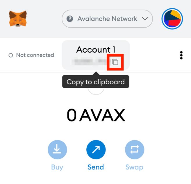 如何将avax代币转入metamask?_图7