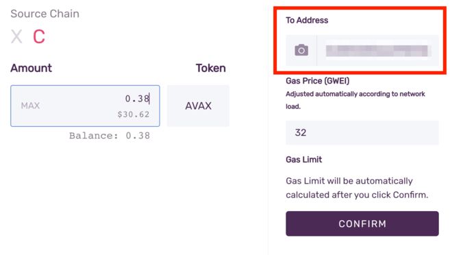 如何将avax代币转入metamask?_图8