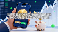 去哪里看2026美股行情走势最靠谱？2026美股行情走势主流平台推荐