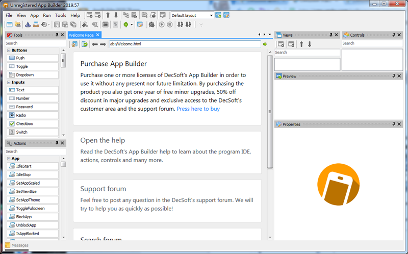 decsoft app builder(web可视化开发工具)