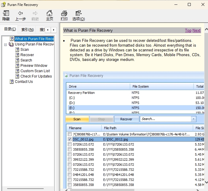 puran file recovery