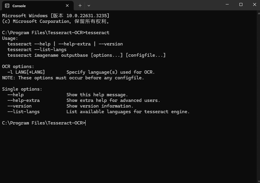 tesseract ocr