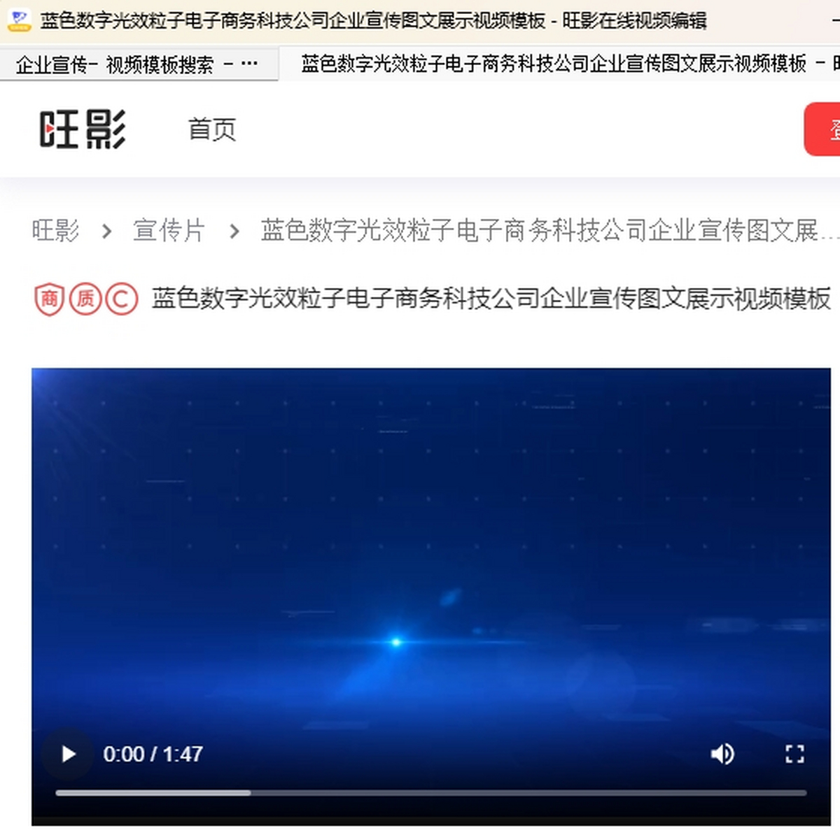 旺影视频模板