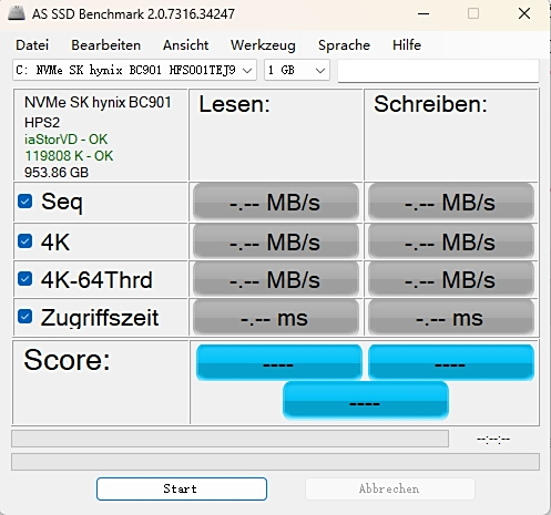 as ssd benchmark