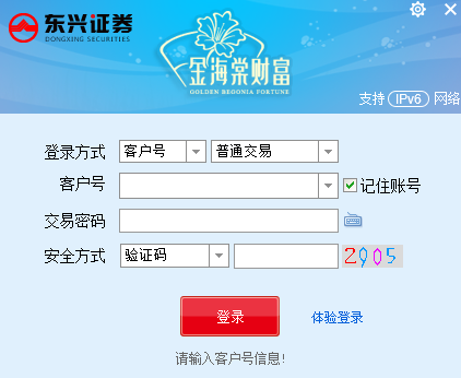 东兴证券金海棠贵宾版