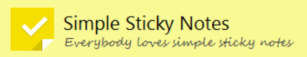 simple sticky notes